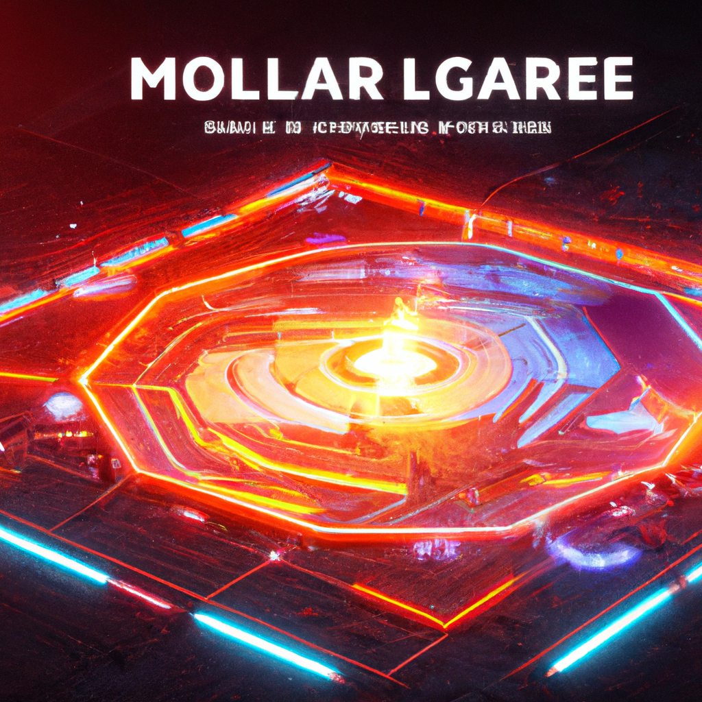 Arena map slice — molten grid